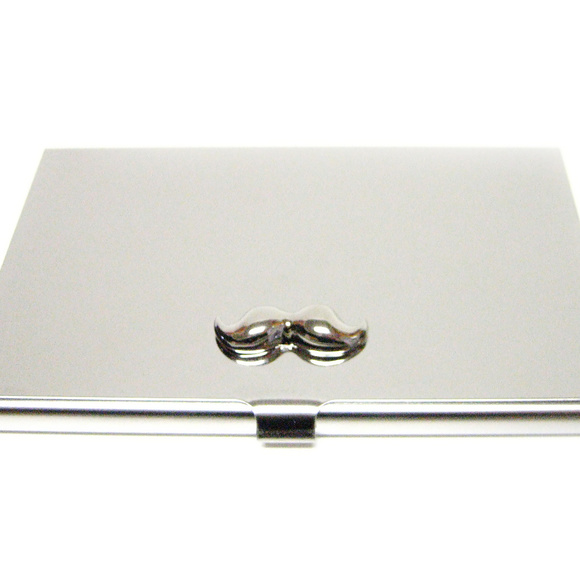 MUSTACHE Business Card Holder - Nutto Creations Mustache Business Card Holder